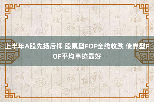 上半年A股先扬后抑 股票型FOF全线收跌 债券型FOF平均事迹最好